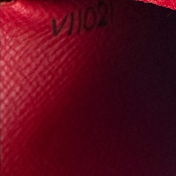 Louis Vuitton Red Epi Wallet with LV Box and Bag - Picture 12 of 13
